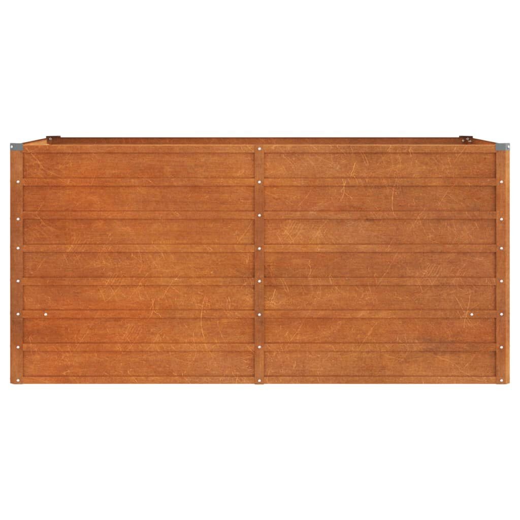 vidaXL Plantenbak verhoogd 160x80x77 cm cortenstaal roestig