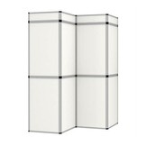 Inklapbare Promotiewand met 12 Panelen, 242x200 cm Wit, 67% Korting