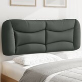 vidaXL Hoofdbordkussen "Hvar" 120 cm stof grijs