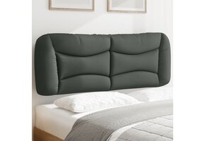 vidaXL Hoofdbordkussen Hvar 120 cm Stof Grijs - 40% Korting