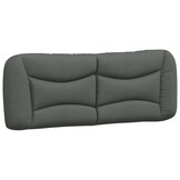 vidaXL Hoofdbordkussen "Hvar" 120 cm stof grijs