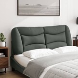 vidaXL Hoofdbordkussen "Hvar" 120 cm stof grijs