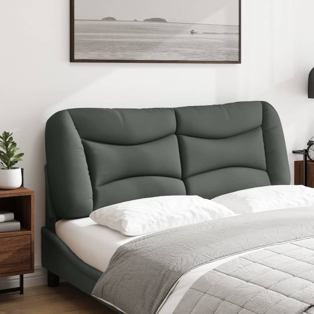 vidaXL Hoofdbordkussen "Hvar" 120 cm stof grijs