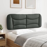 vidaXL Hoofdbordkussen "Hvar" 120 cm stof grijs