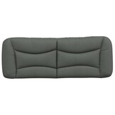 vidaXL Hoofdbordkussen "Hvar" 120 cm stof grijs
