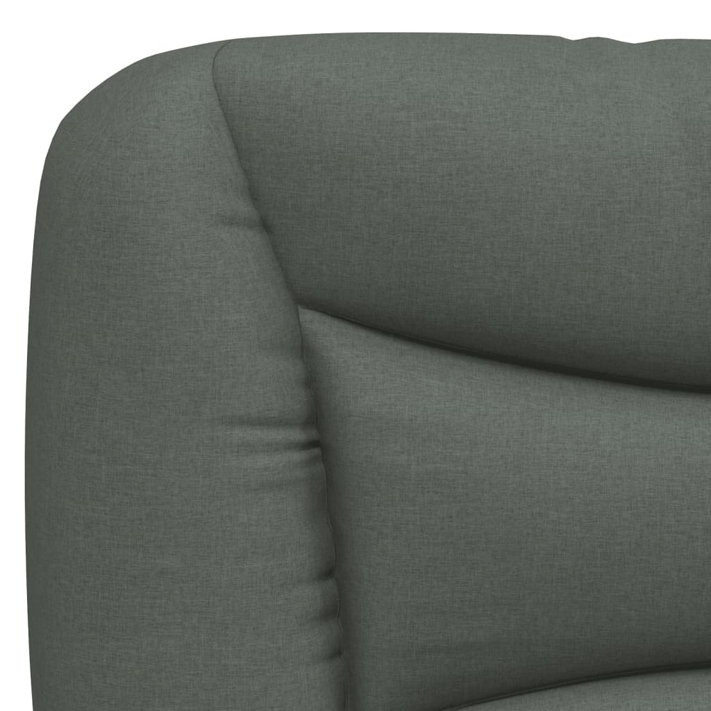 vidaXL Hoofdbordkussen "Hvar" 120 cm stof grijs