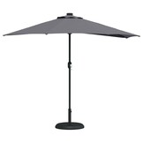 vidaXL Tuinparasol Antraciet 294 x 150 x 224 cm Stof