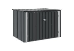 Ruime Tuinopslagdoos Staal Zwart - 35% Korting