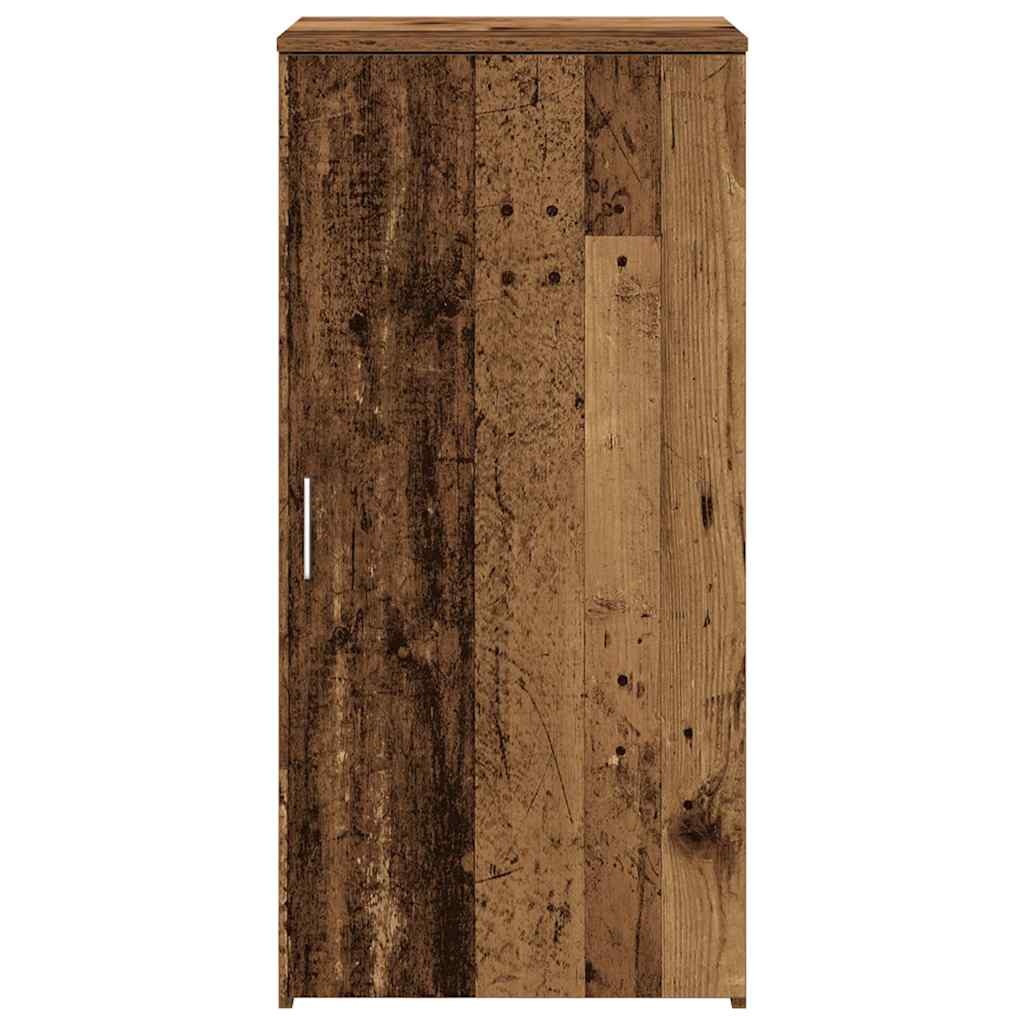 vidaXL Opbergkast 50x45x103,5 cm bewerkt hout oud houtkleurig