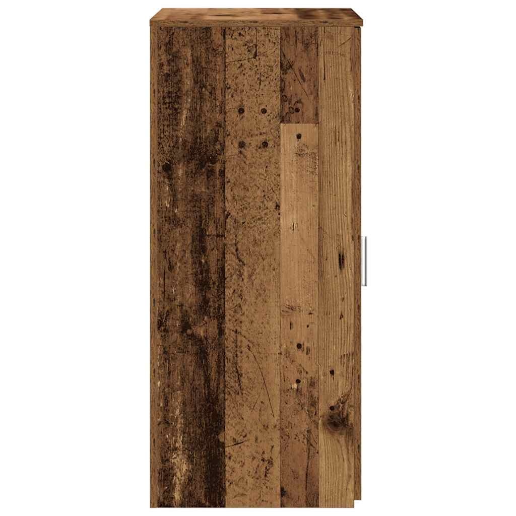 vidaXL Opbergkast 50x45x103,5 cm bewerkt hout oud houtkleurig