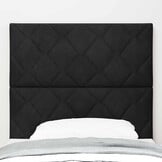 vidaXL Hoofdbord Wandgemonteerd Geometrisch Zwart 100 cm Fluweel