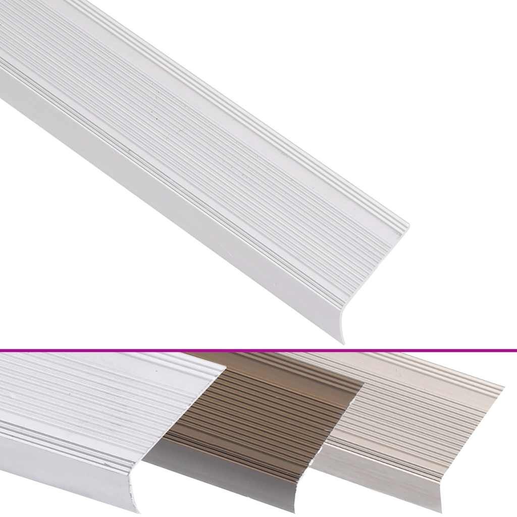 5x Aluminium Trapneuzen L-vormig Zilver 100 cm - 55% Korting