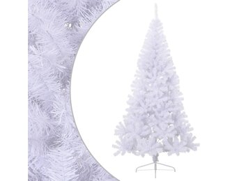 Half PVC Kunstkerstboom 240 cm Groen met Standaard - 34% Korting