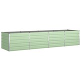vidaXL Plantenbak Pastelgroen 385 x 100 x 75 cm Gegalvaniseerd staal