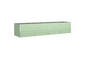 Pastelgroene plantenbak - 385x100x75 cm Gegalvaniseerd staal - 41% Korting