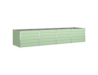 vidaXL Plantenbak Pastelgroen 385 x 100 x 75 cm Gegalvaniseerd staal