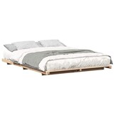 vidaXL Bedframe Bruin 140 x 210 cm Massief grenenhout