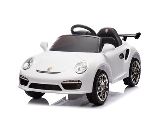 Elektrische kinderauto - Ruf - wit – met Bluetooth en afstandsbediening