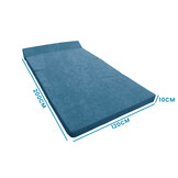 Opvouwbaar matras met hoofdkussen - Wasbare hoes - 200cm x 120cm x 10cm - Petrol