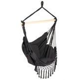 Hangstoel Zwart Katoen/Polyester met Kussens - 45% Korting