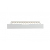 Huisbed kinderbed 90x200 cm grenenhout wit met logeerbed bodem