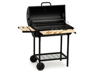 Barbecue met deksel en warmhoud rek - inc thermostaat - 104x68x94 cm