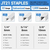 8mm Tackernietjes Type 53 Verzinkt (1.600 stuks) - 49% Korting