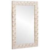 vidaXL Badkamer Spiegel Witte Was Afwerking 50 x 70 x 2,5 cm