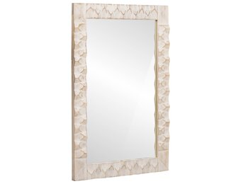 vidaXL Badkamer Spiegel Witte Was Afwerking 50 x 70 x 2,5 cm