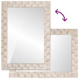 vidaXL Badkamer Spiegel Witte Was Afwerking 50 x 70 x 2,5 cm