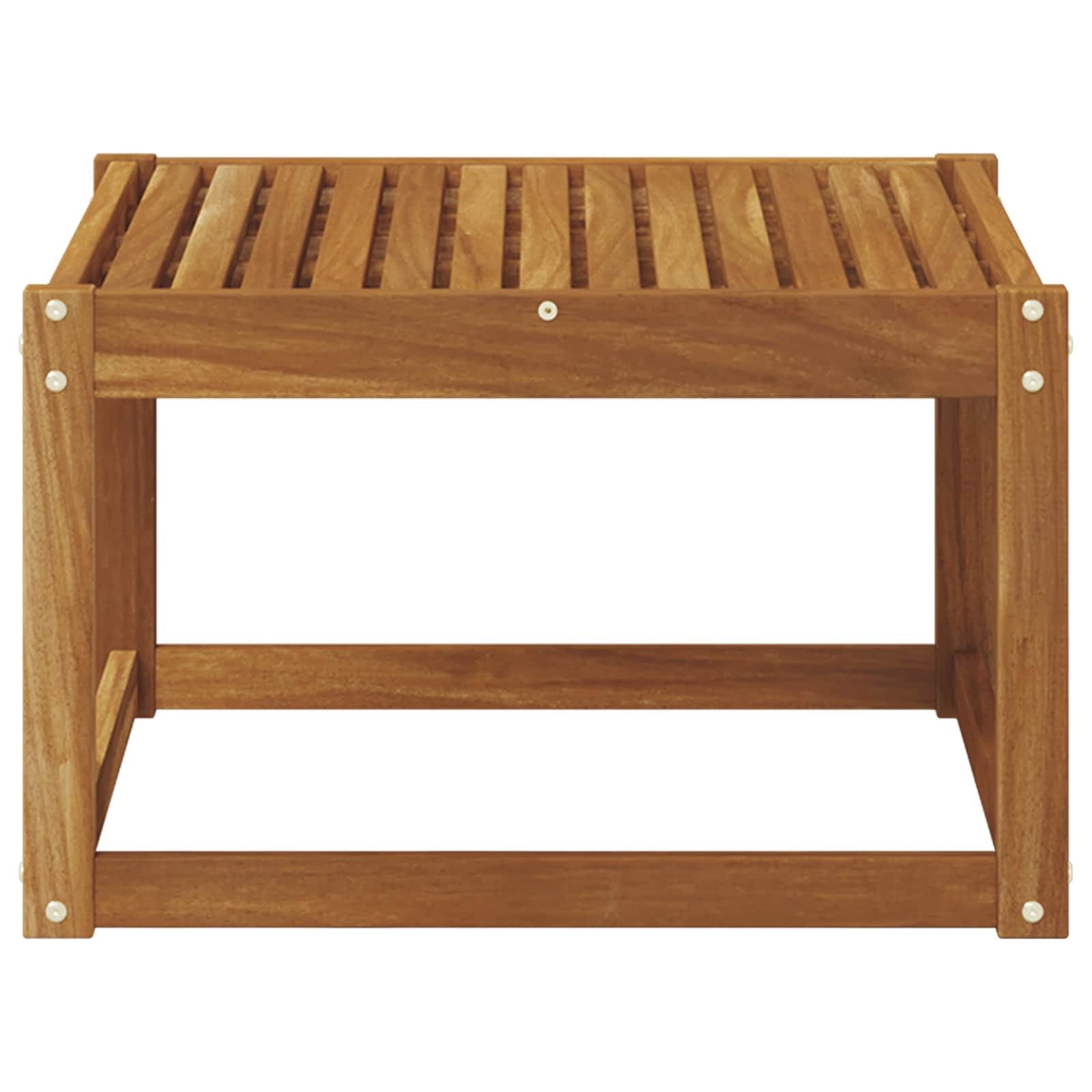 vidaXL Buiten Tafel Massief Acaciahout Naturel 59 x 59 x 37 cm