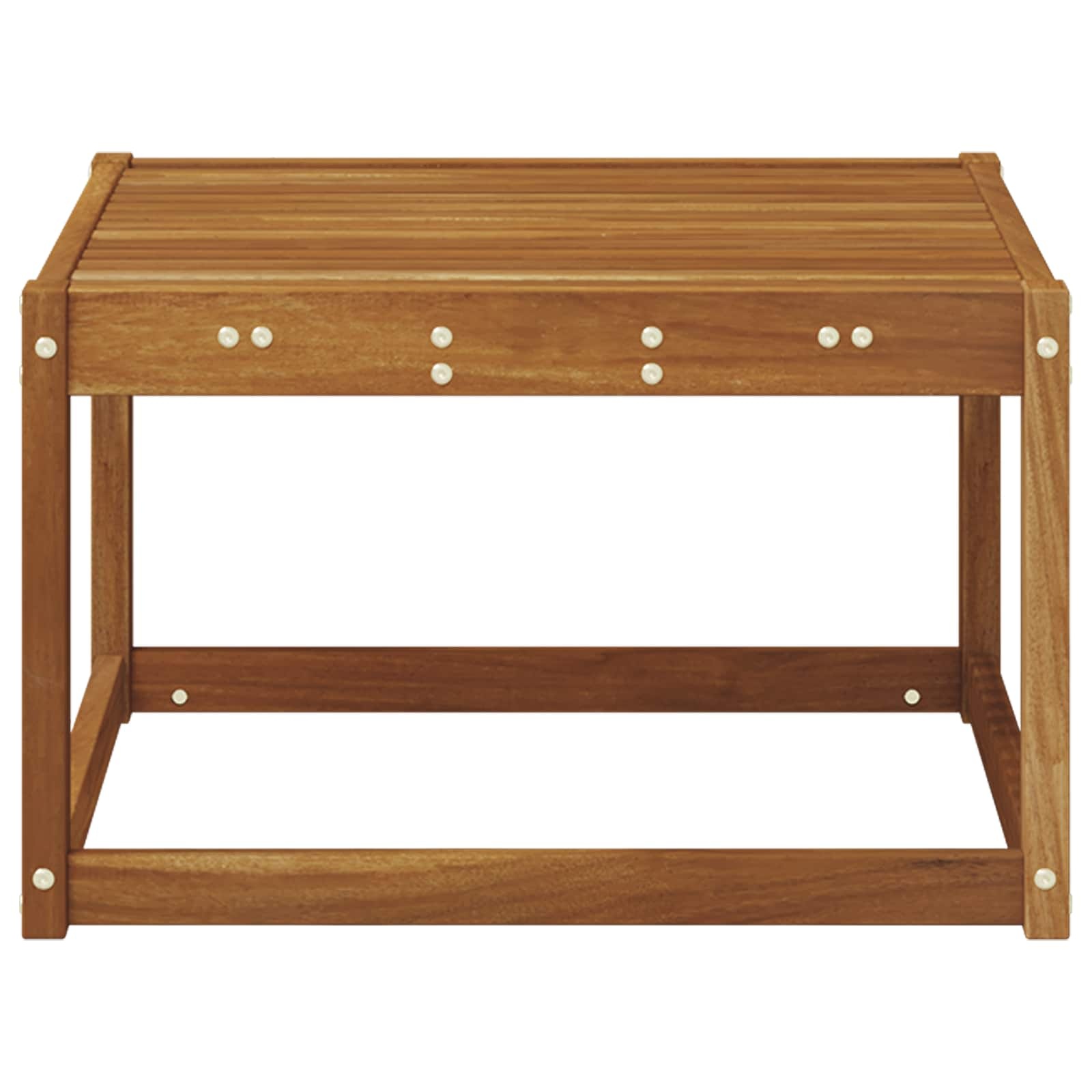 vidaXL Buiten Tafel Massief Acaciahout Naturel 59 x 59 x 37 cm