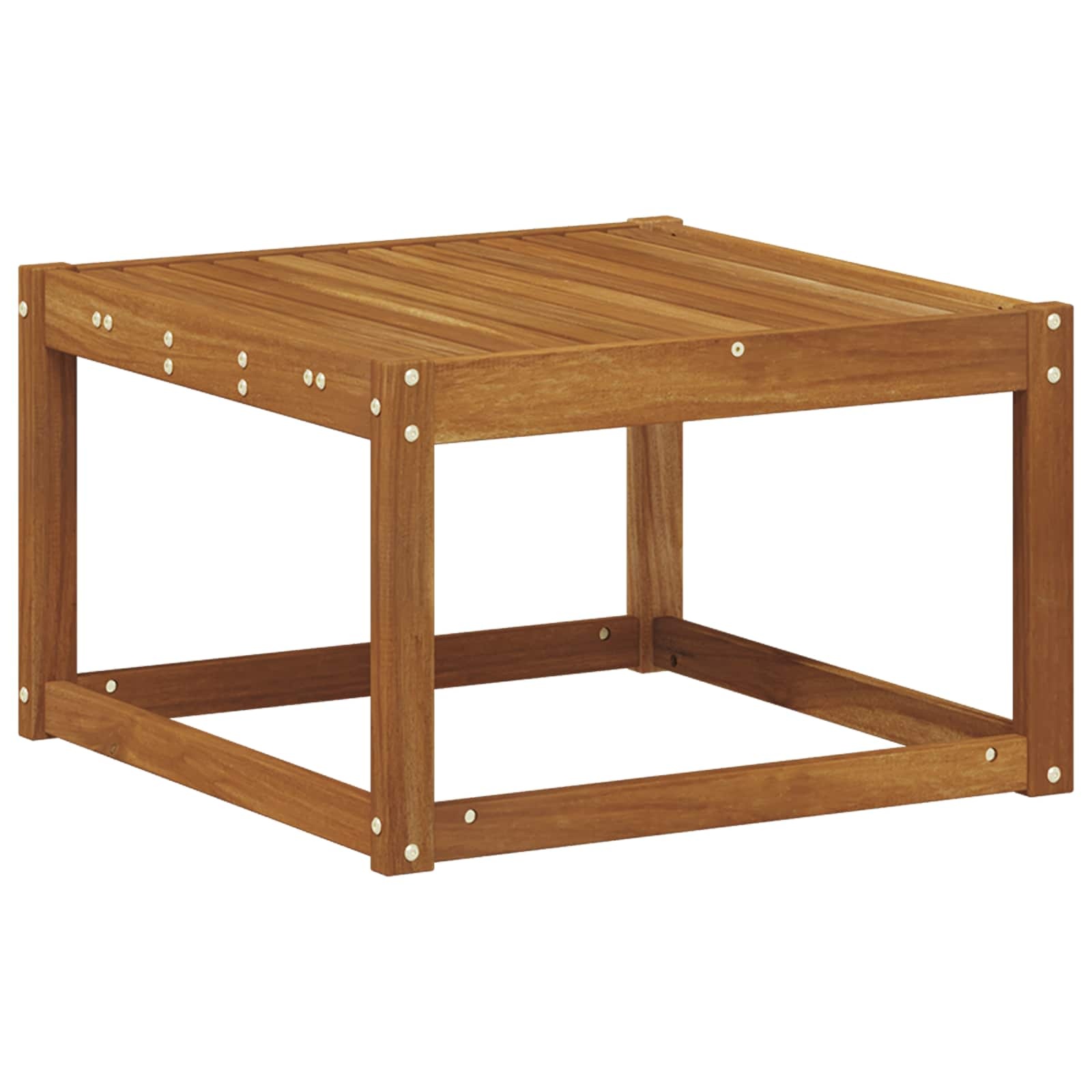 vidaXL Buiten Tafel Massief Acaciahout Naturel 59 x 59 x 37 cm