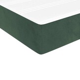 vidaXL Pocketveringmatras medium 90x200x20 cm fluweel donkergroen