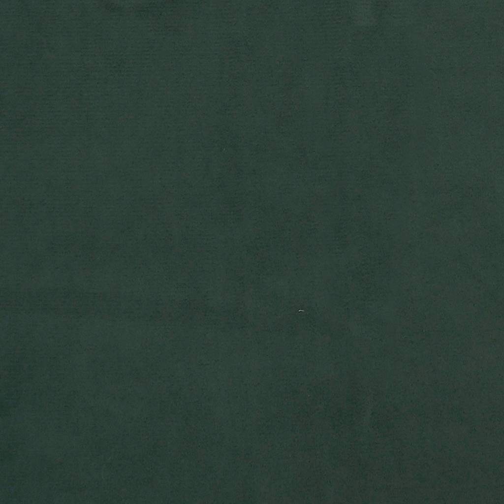 vidaXL Pocketveringmatras medium 90x200x20 cm fluweel donkergroen