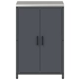 vidaXL Keukenopslag Kast HATTEM Antracietkleurig 60 x 50 x 92 cm Staal