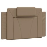 vidaXL Hoofdbordkussen Cappuccino Kunstleer 90cm - 45% Korting