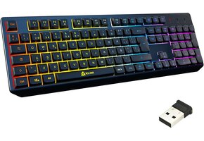 Draadloos Gaming Toetsenbord Spaans Zwart - 40% Korting!