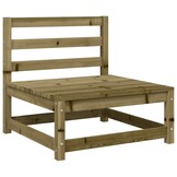 vidaXL Tuinbank zonder armleuningen met kussens hout