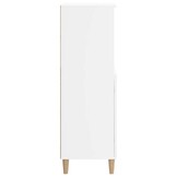 vidaXL Hoge kast 60x36x110 cm bewerkt hout wit