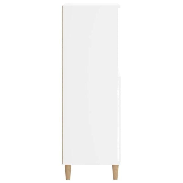 vidaXL Hoge kast 60x36x110 cm bewerkt hout wit