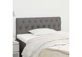 vidaXL Hoofdbord Stof Donkergrijs 90x7x78/88 cm - 40% Korting