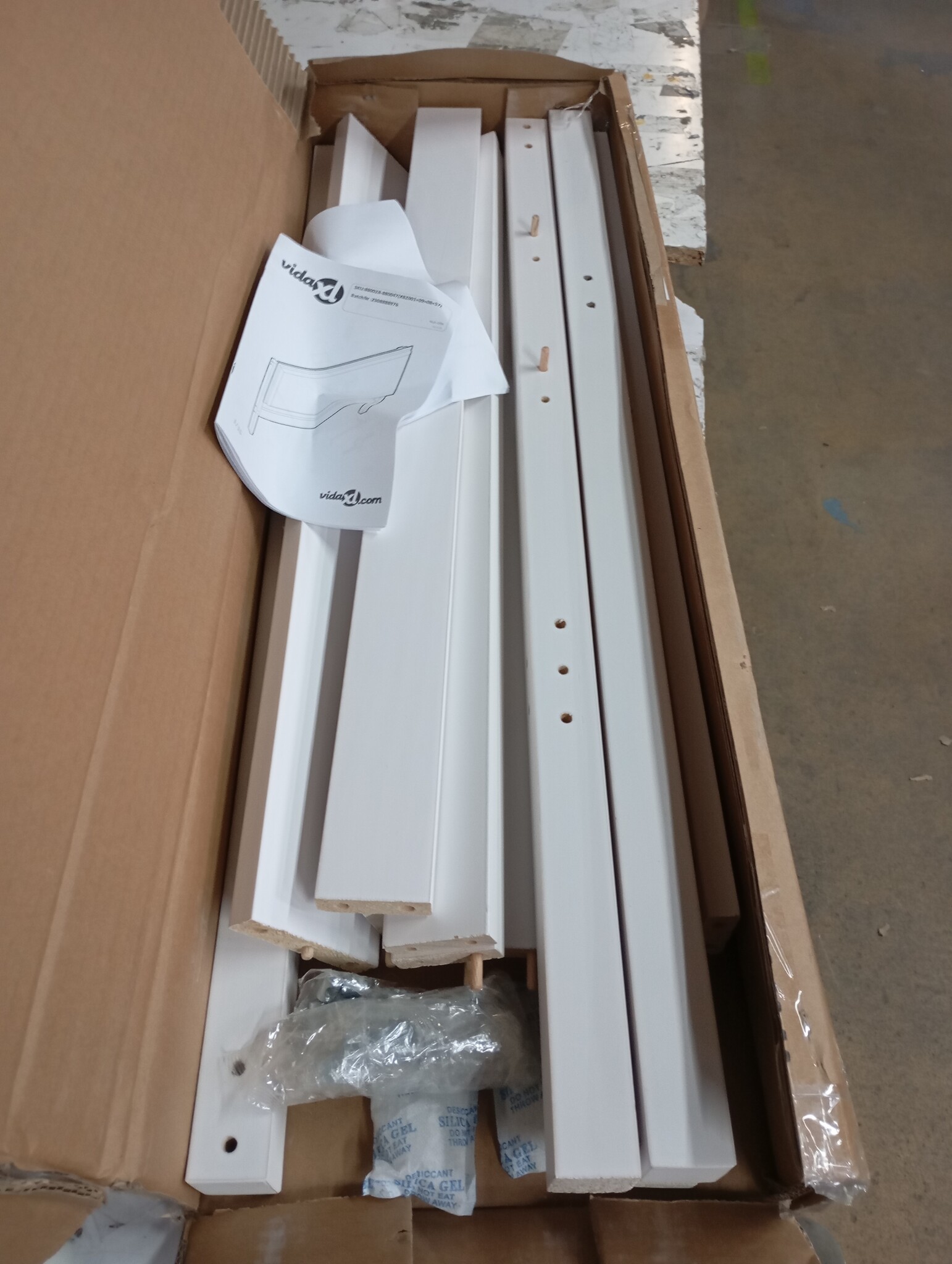 Gestoffeerd Hoofdbord Wit & Lichtgrijs 75 cm - 66% Korting!