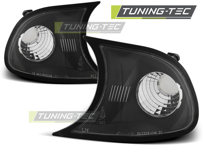 Zwarte Knipperlichten E-goedgekeurd voor BMW E46 Coupe/Cabrio (2001-2003)