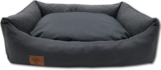 Hondenmand antraciet 100x70 cm - wasbaar hondenkussen - waterdicht hondenbed