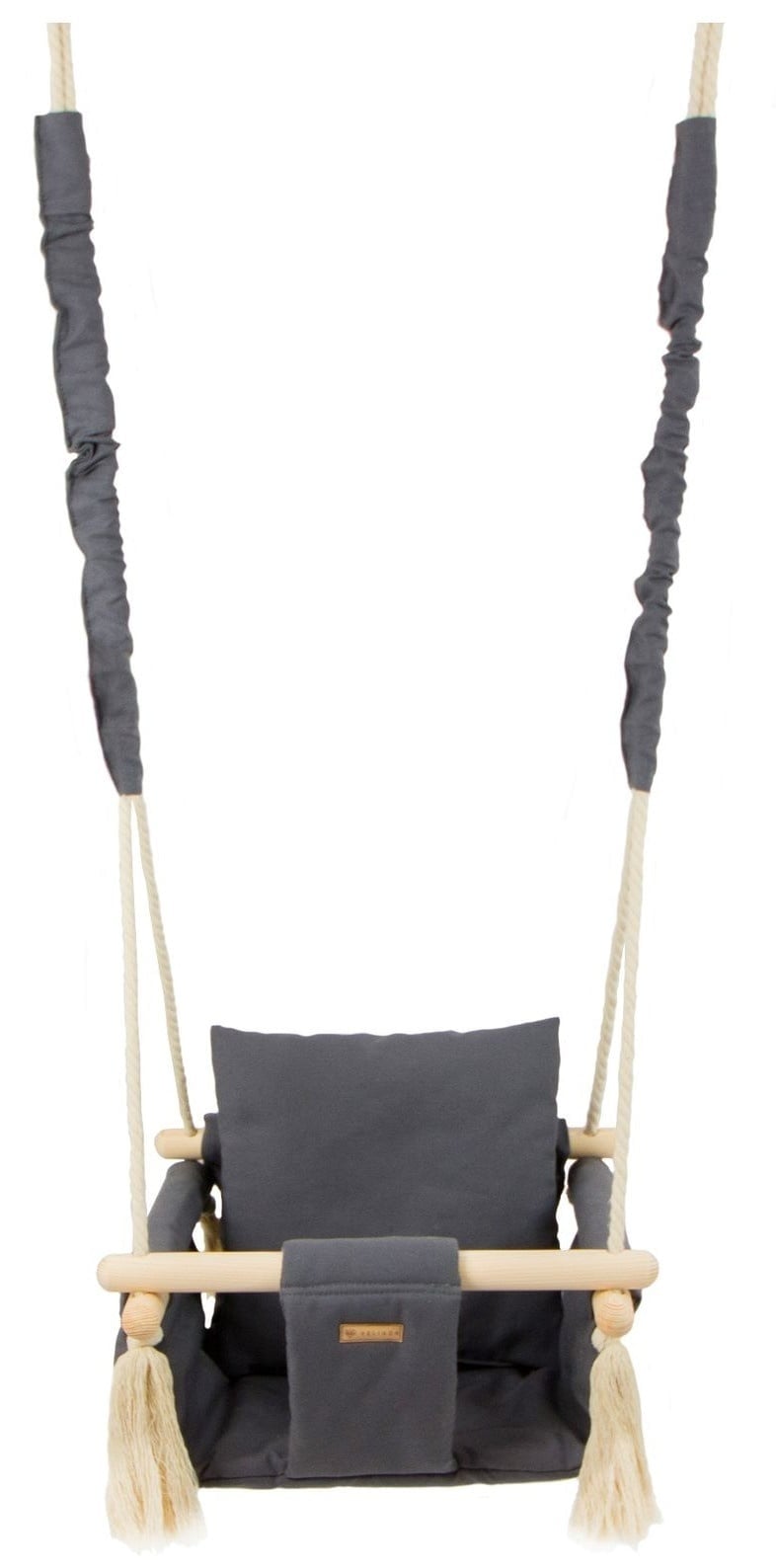 Babyschommel Grijs Katoen & Hout - 51% Korting!