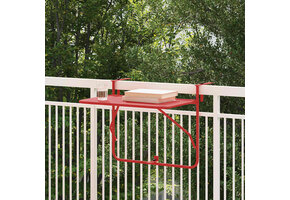 vidaXL Balkontafel Rood (34% Korting) - 60x39x65cm