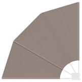 vidaXL Balkon Privacy Scherm 115 x 115 cm Polyester Taupe