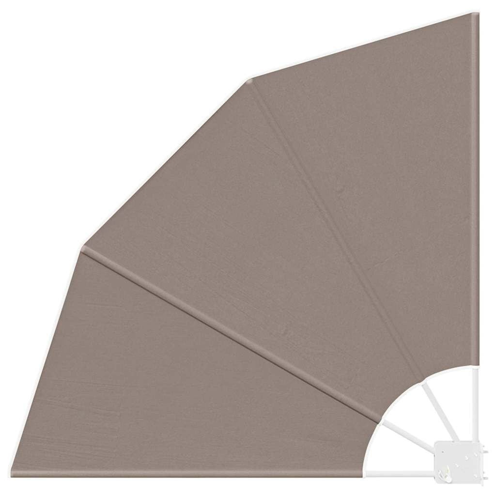 vidaXL Balkon Privacy Scherm 115 x 115 cm Polyester Taupe