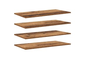 vidaXL Boekenplank Bord 3-laags 80x40x1.5 cm Bewerkt Hout - 40% Korting